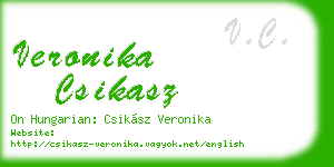 veronika csikasz business card